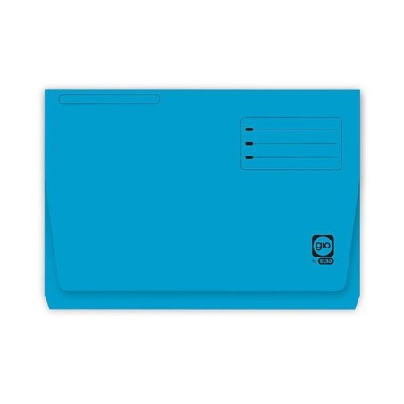 Subcarpeta bolsillo Gio - Folio - 320 g - Color azul (PACK INDIVISIBLE DE 25 UNIDADES)