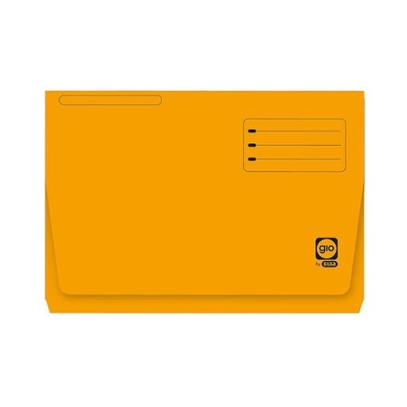 Subcarpeta bolsillo Gio - Folio - 320 g - Color amarillo (PACK INDIVISIBLE DE 25 UNIDADES)