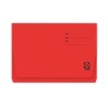 Subcarpeta bolsillo Gio - Folio - 320 g - Color rojo (PACK INDIVISIBLE DE 25 UNIDADES)