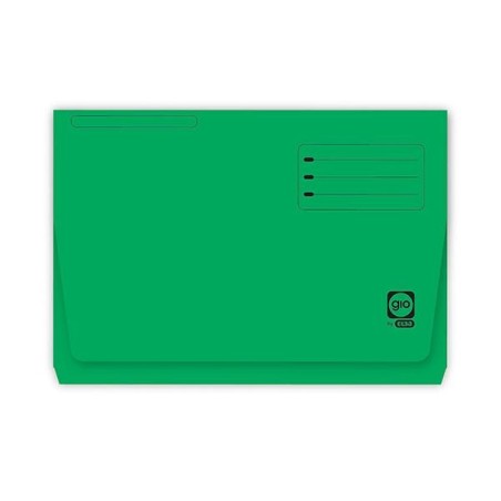 Subcarpeta bolsillo Gio - Folio - 320 g - Color verde (PACK INDIVISIBLE DE 25 UNIDADES)