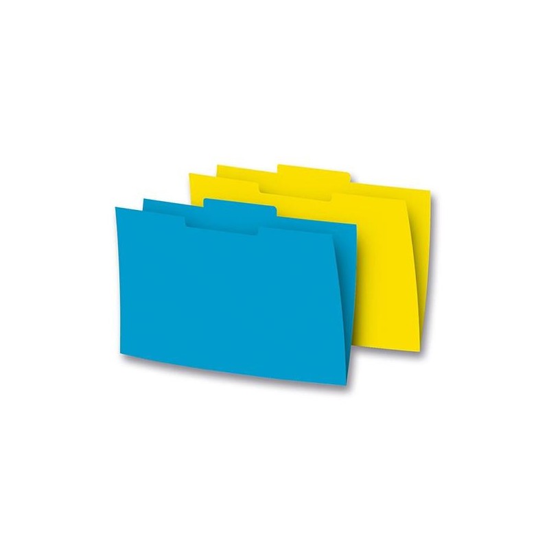 Subcarpeta con pestaña Gio - Folio - 250 g - Color amarillo caña - Pestaña central (PACK INDIVISIBLE DE 50 UNIDADES)