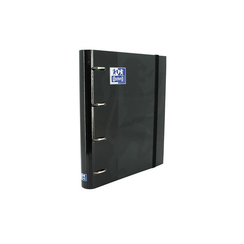 Carpeta de anillas Oxford EuropeanBinder - 4 anillas x 35 mm - A4+ - Color negro - Incluye recambio 100 hojas Carpeta de anillas Oxford EuropeanBinder - 4 anillas x 35 mm - A4+ - Color negro - Incluye recambio 100 hojas