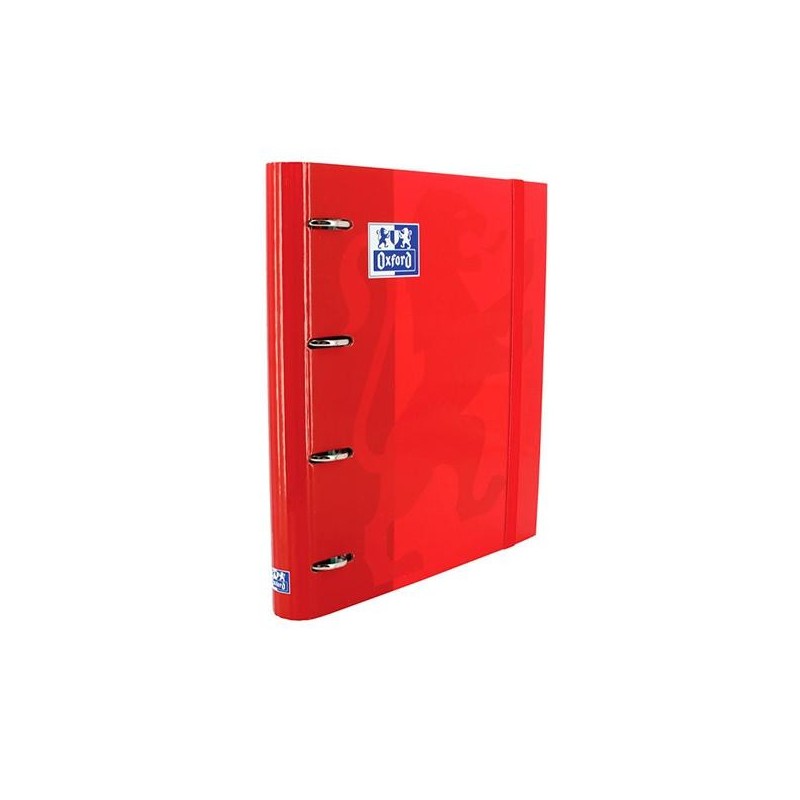 Carpeta de anillas Oxford EuropeanBinder - 4 anillas x 35 mm - A4+ - Color rojo - Incluye recambio 100 hojas Carpeta de anillas Oxford EuropeanBinder - 4 anillas x 35 mm - A4+ - Color rojo - Incluye recambio 100 hojas