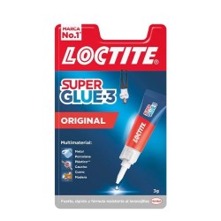 Tubo pegamento Loctite Super Glue 3 Original - 3 g
