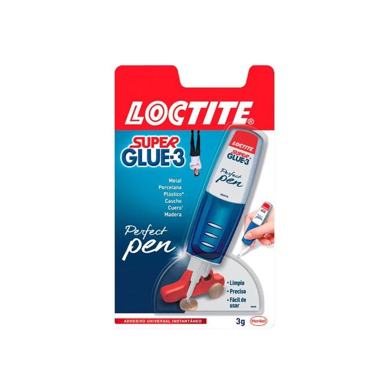 Tubo pegamento Loctite Super Glue 3 Perfect Pen - 3 g Tubo pegamento Loctite Super Glue 3 Perfect Pen - 3 g