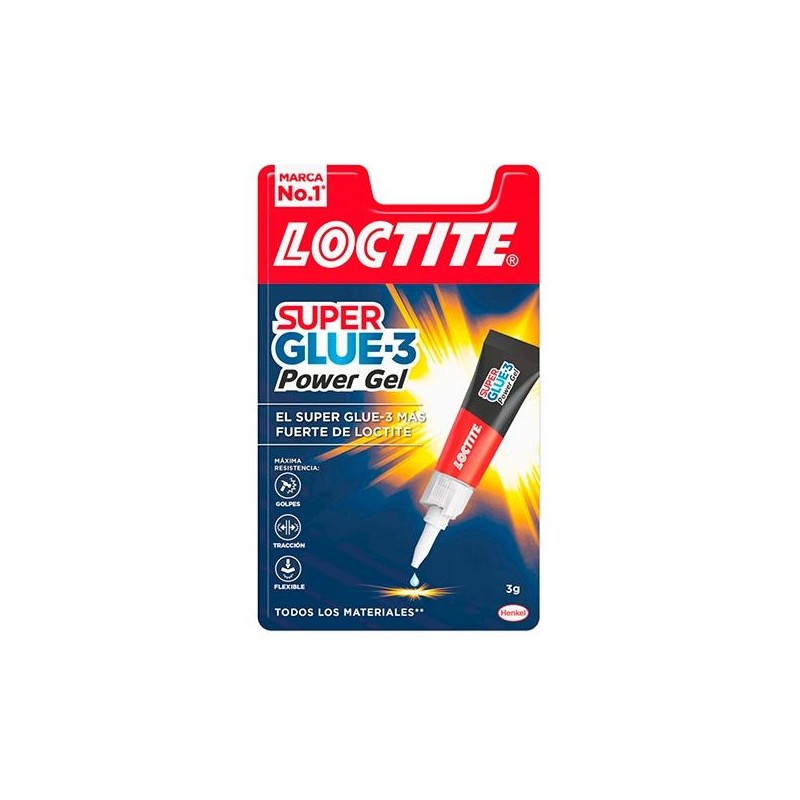 Tubo pegamento Loctite Super Glue 3 Power Flex - 3 g
