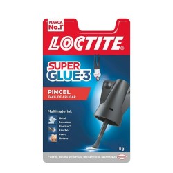 Tubo pegamento Loctite Super Glue 5 Con Pincel - 5 g