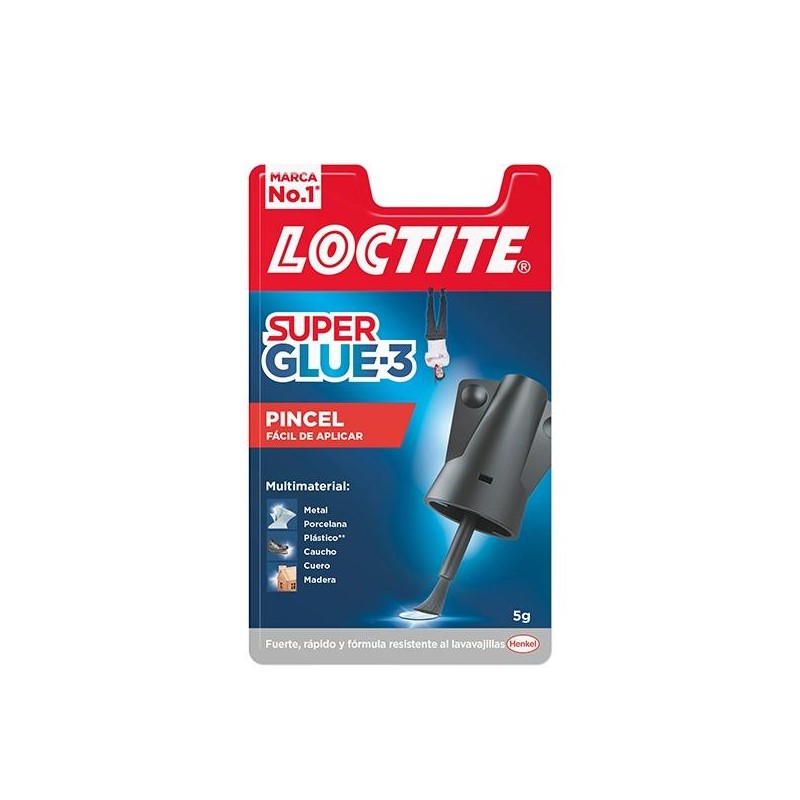 Tubo pegamento Loctite Super Glue 5 Con Pincel - 5 g