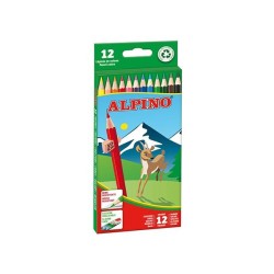 Lápiz de color Alpino - 3 mm - Colores surtidos - Estuche 12 ud