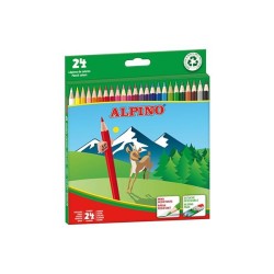Lápiz de color Alpino - 3 mm - Colores surtidos - Estuche 24 ud