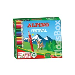 Lápiz de color Alpino Festival - 3 mm - Colores surtidos - School Pack 288 ud