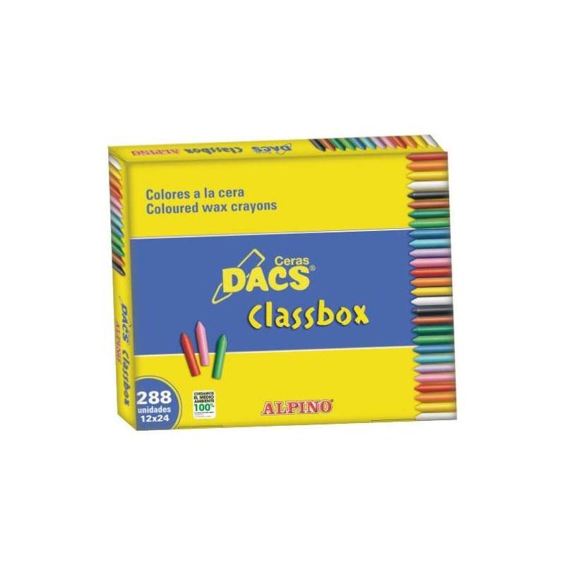 Ceras blandas Dacs - Colores surtidos - School Pack 288 ud