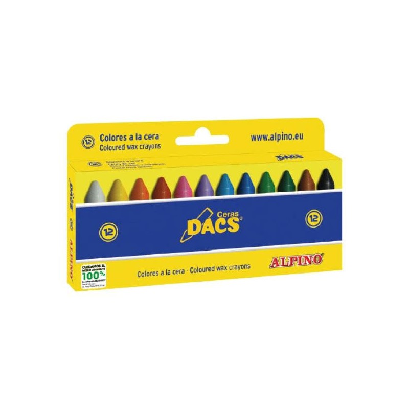 Ceras blandas Dacs - Colores surtidos - Estuche 12 ud