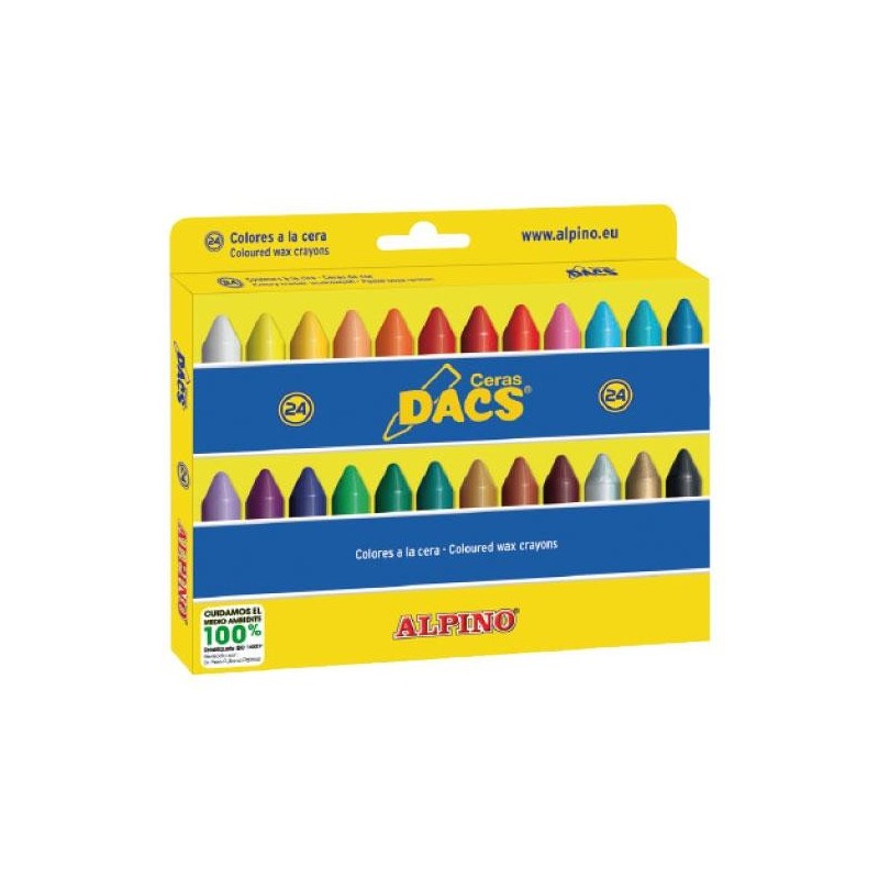 Ceras blandas Dacs - Colores surtidos - Estuche 24 ud Ceras blandas Dacs - Colores surtidos - Estuche 24 ud