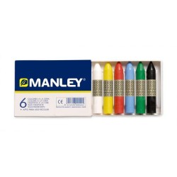 Ceras blandas Manley - Colores surtidos - Estuche 6 ud