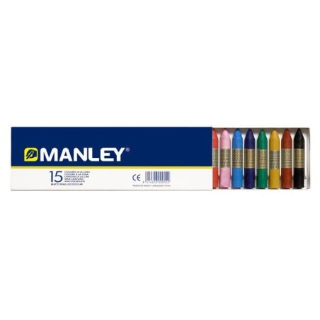 Ceras blandas Manley - Colores surtidos - Estuche 15 ud