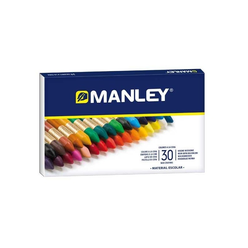 Ceras blandas Manley - Colores surtidos - Estuche 30 ud Ceras blandas Manley - Colores surtidos - Estuche 30 ud