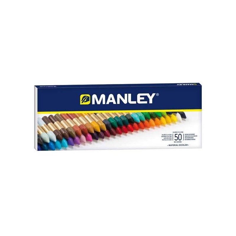 Ceras blandas Manley - Colores surtidos - Estuche 50 ud Ceras blandas Manley - Colores surtidos - Estuche 50 ud