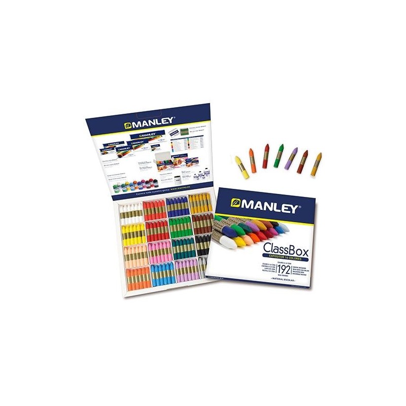 Ceras blandas Manley - Colores surtidos - School Pack 192 ud Ceras blandas Manley - Colores surtidos - School Pack 192 ud