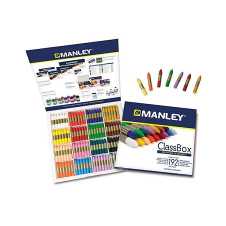 Ceras blandas Manley - Colores surtidos - School Pack 192 ud