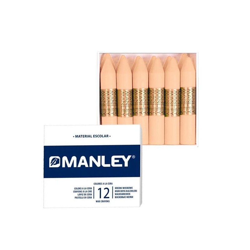 Ceras blandas Manley - Color carne - Caja 12 ud Ceras blandas Manley - Color carne - Caja 12 ud