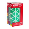 Gomets triangulares Apli - 20 x 20 x 20 mm - Color verde - Rollo 2832 ud