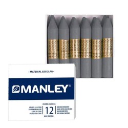 Ceras blandas Manley - Color gris - Caja 12 ud