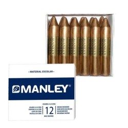 Ceras blandas Manley - Color oro - Caja 12 ud