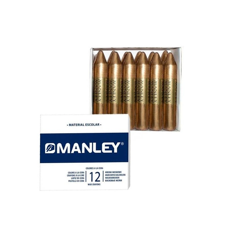 Ceras blandas Manley - Color oro - Caja 12 ud Ceras blandas Manley - Color oro - Caja 12 ud
