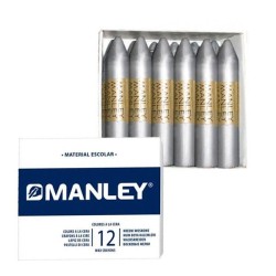 Ceras blandas Manley - Color plata - Caja 12 ud