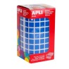 Gomets cuadrados Apli - 10 x 10 mm - Color azul - Rollo 6372 ud
