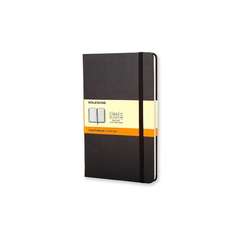 Cuaderno Moleskine Classic Pocket - Cosido - Tapa dura - 9 x 14 cm - Horizontal - 192 páginas - 70 g - Color negro