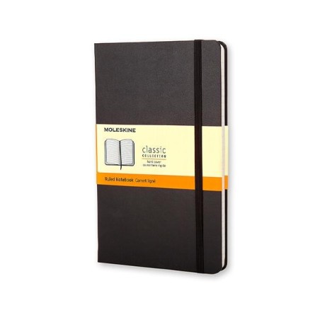 Cuaderno Moleskine Classic Pocket - Cosido - Tapa dura - 9 x 14 cm - Horizontal - 192 páginas - 70 g - Color negro