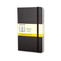 Cuaderno Moleskine Classic Pocket - Cosido - Tapa dura - 9 x 14 cm - 5x5 - 192 páginas - 70 g - Color negro