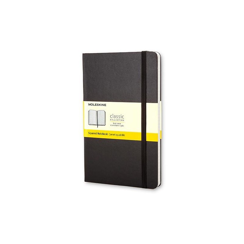 Cuaderno Moleskine Classic Pocket - Cosido - Tapa dura - 9 x 14 cm - 5x5 - 192 páginas - 70 g - Color negro Cuaderno Moleskine Classic Pocket - Cosido - Tapa dura - 9 x 14 cm - 5x5 - 192 páginas - 70 g - Color negro