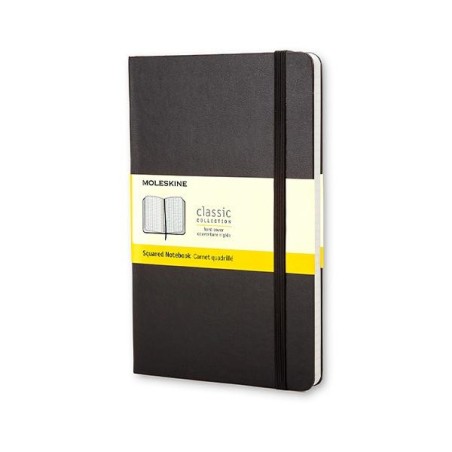 Cuaderno Moleskine Classic Pocket - Cosido - Tapa dura - 9 x 14 cm - 5x5 - 192 páginas - 70 g - Color negro