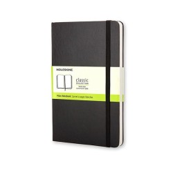 Cuaderno Moleskine Classic Pocket - Cosido - Tapa dura - 9 x 14 cm - Liso - 192 páginas - 70 g - Color negro