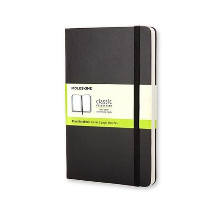 Cuaderno Moleskine Classic Pocket - Cosido - Tapa dura - 9 x 14 cm - Liso - 192 páginas - 70 g - Color negro