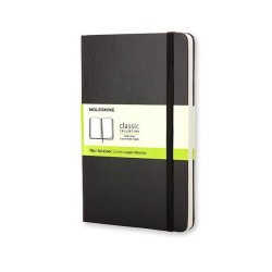 Cuaderno Moleskine Classic Large - Cosido - Tapa dura - 13 x 21 cm - Liso - 240 páginas - 70 g - Color negro