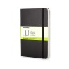 Cuaderno Moleskine Classic Large - Cosido - Tapa dura - 13 x 21 cm - Liso - 240 páginas - 70 g - Color negro
