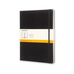 Cuaderno Moleskine Classic X-Large - Cosido - Tapa dura - 19 x 25 cm - Horizontal - 192 páginas - 70 g - Color negro