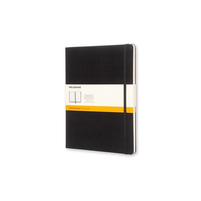 Cuaderno Moleskine Classic X-Large - Cosido - Tapa dura - 19 x 25 cm - Horizontal - 192 páginas - 70 g - Color negro