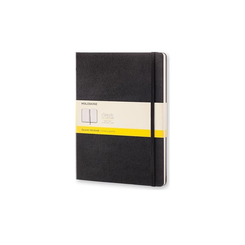 Cuaderno Moleskine Classic X-Large - Cosido - Tapa dura - 19 x 25 cm - 5x5 - 192 páginas - 70 g - Color negro Cuaderno Moleskine Classic X-Large - Cosido - Tapa dura - 19 x 25 cm - 5x5 - 192 páginas - 70 g - Color negro
