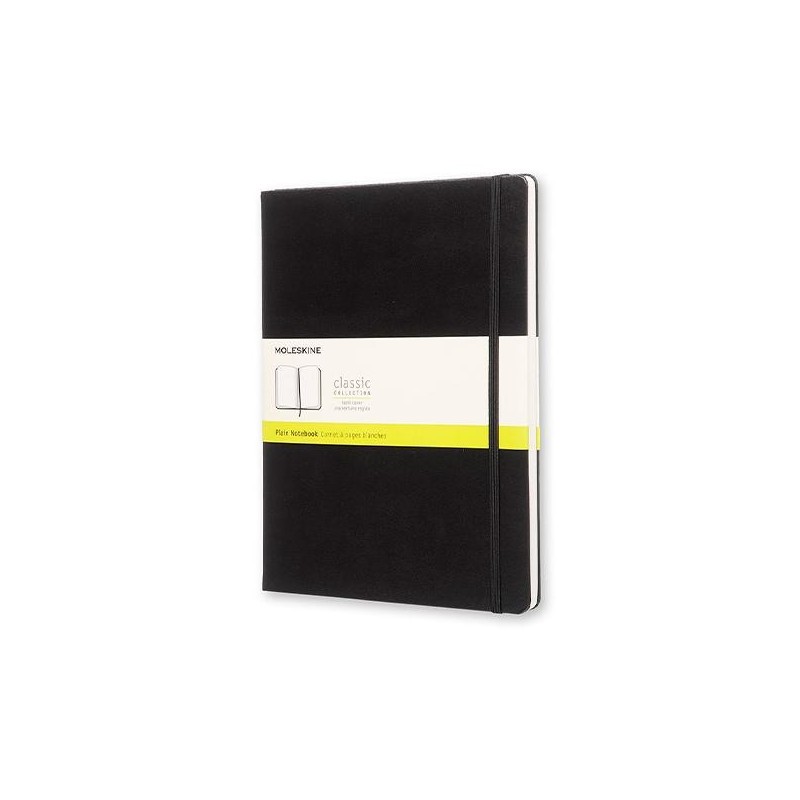 Cuaderno Moleskine Classic X-Large - Cosido - Tapa dura - 19 x 25 cm - Liso - 192 páginas - 70 g - Color negro Cuaderno Moleskine Classic X-Large - Cosido - Tapa dura - 19 x 25 cm - Liso - 192 páginas - 70 g - Color negro