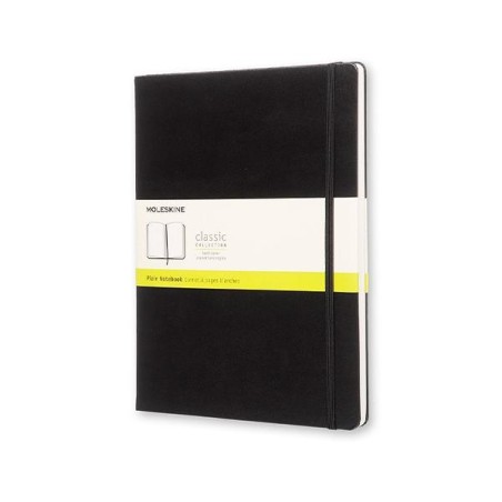 Cuaderno Moleskine Classic X-Large - Cosido - Tapa dura - 19 x 25 cm - Liso - 192 páginas - 70 g - Color negro