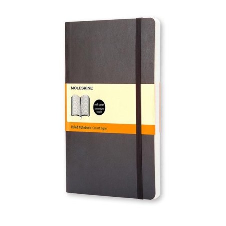 Cuaderno Moleskine Classic Large - Cosido - Tapa blanda - 13 x 21 cm - Horizontal - 240 páginas - 70 g - Color negro