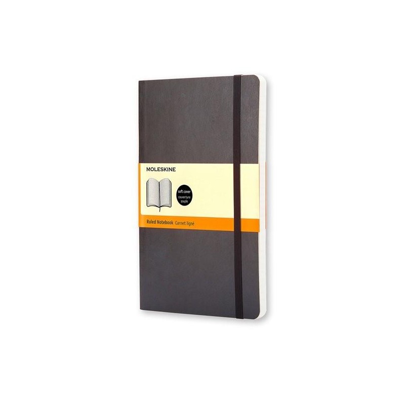 Cuaderno Moleskine Classic Large - Cosido - Tapa blanda - 13 x 21 cm - 5x5 - 240 páginas - 70 g - Color negro Cuaderno Moleskine Classic Large - Cosido - Tapa blanda - 13 x 21 cm - 5x5 - 240 páginas - 70 g - Color negro