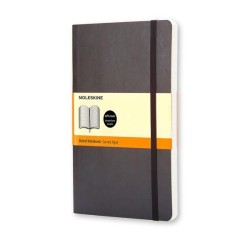 Cuaderno Moleskine Classic Large - Cosido - Tapa blanda - 13 x 21 cm - Liso - 240 páginas - 70 g - Color negro
