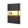 Cuaderno Moleskine Classic X-Large - Cosido - Tapa blanda - 19 x 25 cm - Horizontal - 192 páginas - 70 g - Color negro