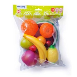 Frutas Miniland - Escala real 1:1 - + 3 años - Bolsa 15 ud